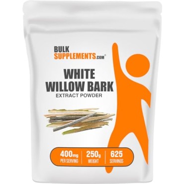 BulkSupplements Pure White Willow Bark - B00GH0EH9M