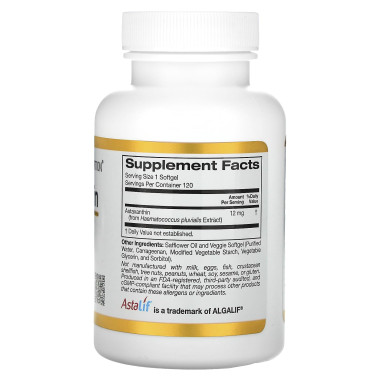 California Gold Nutrition Astaxanthin AstaLif Pure Icelandic - B075SNXG6H