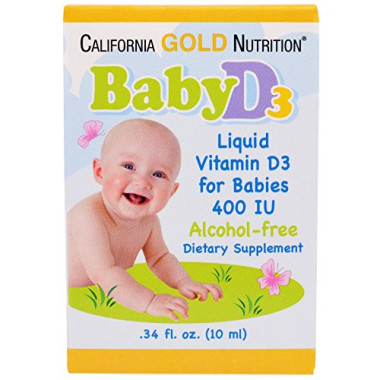 California Gold Nutrition Baby Vitamin D3 Drops - B071CS6JGN