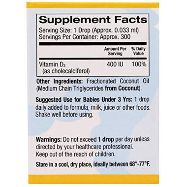 California Gold Nutrition Baby Vitamin D3 Drops - B071CS6JGN