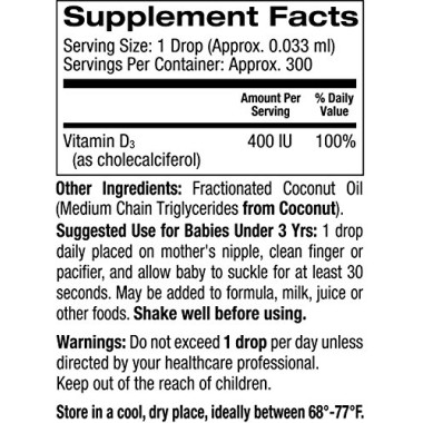 California Gold Nutrition Baby Vitamin D3 Drops - B071CS6JGN