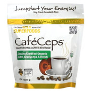 California Gold Nutrition CafeCeps Certified Organic Instant Coffee with Cordyceps and Reishi Mushroom Powder - B003PWSRSM
