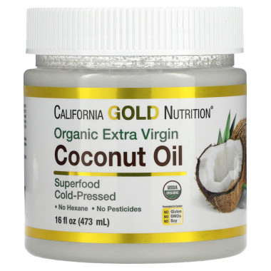 California Gold Nutrition Cold-Pressed Organic Virgin Coconut Oil - B07BH3KGQ3