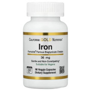California Gold Nutrition Ferrochel Iron (Bisglycinate) - 