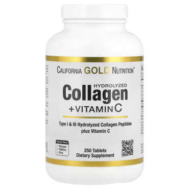 California Gold Nutrition Hydrolyzed Collagen Peptides + Vitamin C Type 1 & 3 - B07B4MT7D1