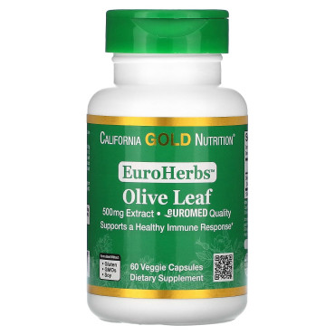 California Gold Nutrition Olive Leaf Extract EuroHerbs - B0753SR84F