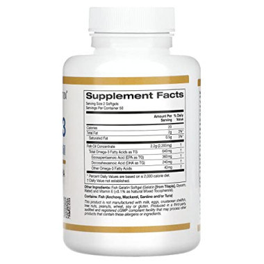 California Gold Nutrition Omega-3 Premium Fish Oil - B00ZNSHMJG