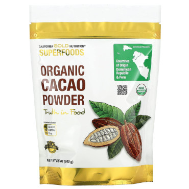 California Gold Nutrition Superfoods Organic Cacao Powder - B07DXKN898