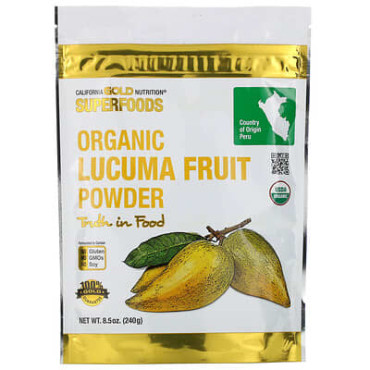 California Gold Nutrition Superfoods Organic Lucuma Fruit Powder - 