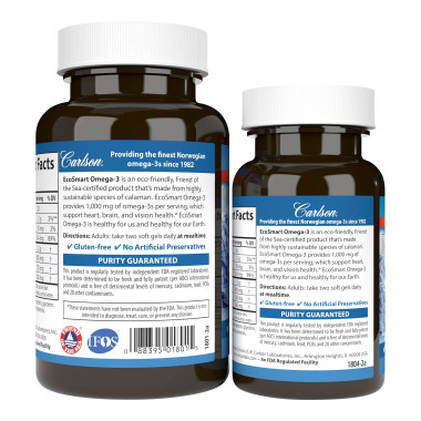Carlson Labs EcoSmart Omega-3 - B005UO4YMQ