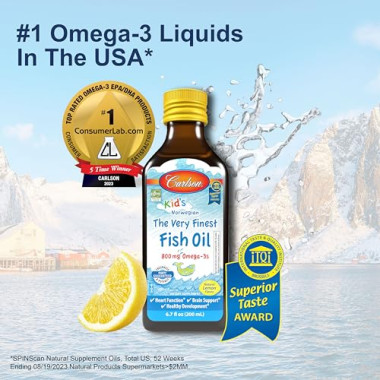 Carlson Labs Kid's Norwegian The Very Finest Fish Oil - B001LF39GU