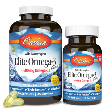Carlson Labs Wild Caught Elite Omega-3 Gems - B003BVIBK6