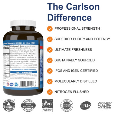 Carlson Labs Wild Caught Elite Omega-3 Gems - B003BVIBK6
