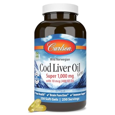 Carlson Labs Wild Norwegian Cod Liver Oil Gems Super - B001LF39PG