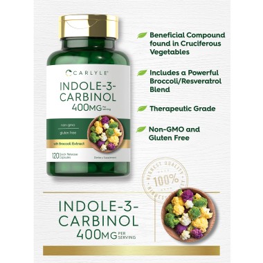 Carlyle Indole-3-Carbino Advanced Formula With Broccoli Extract - B07G7J4Y17