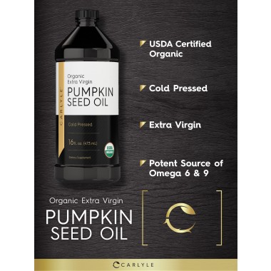 Carlyle Organic Pumpkin Seed Oil 100% Pure - B07BCCKMYM