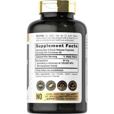 Carlyle Serrapeptase Supports Sinus Health - B07GRC7LZM