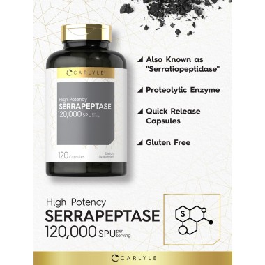 Carlyle Serrapeptase Supports Sinus Health - B07GRC7LZM