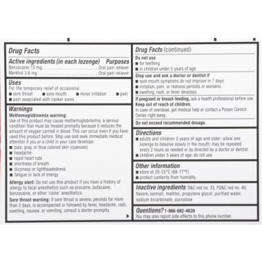 Cepacol Extra Strength Sore Throat & Cough Lozenges - B00XQFJXK4