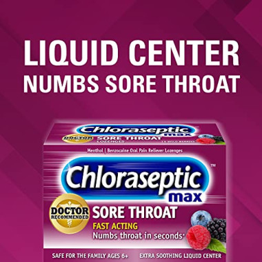 Chloraseptic Max Sore Throat & Cough Lozenges - B011TTNWX2