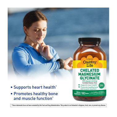 Country Life Chelated Magnesium Glycinate - B071V5LB77