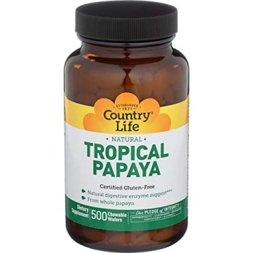 Country Life Natural Tropical Papaya - B000T3JV9E