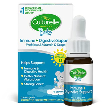 Culturelle Probiotics Baby Grow+Thrive Probiotics+Vitamin D Drops 0-12 Months - B075RDZ3WF