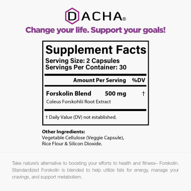 DACHA Premium Forskolin Extract Diet Pills that Work Fast for Women & Men - B07J1ZGC9M