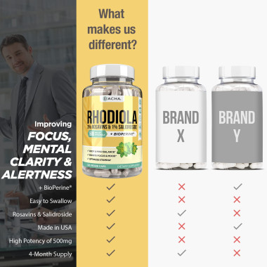 DACHA Rhodiola Focus Mood Brain Booster - B07K1DQTGK