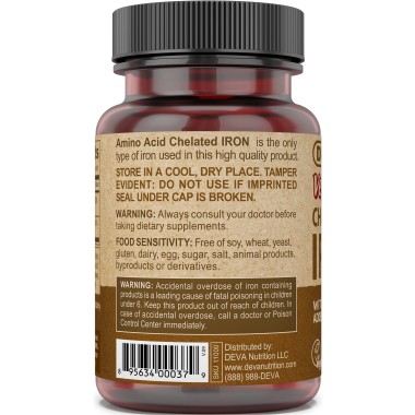 Deva Vegan Chelated Iron - B005JLFPIM