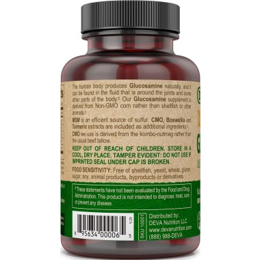 Deva Vegan Glucosamine MSM & CMO Caps - B000V8BD0C