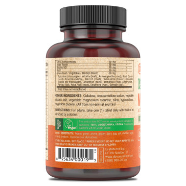 Deva Vegan Multivitamin & Mineral Supplement Iron Free - B00146BLM0