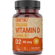 Deva Vegan Vitamin D, D2, 2400 IU - B005NZ636M Deva Vegan Vitamin D, D2, 2400 IU - B005NZ636M