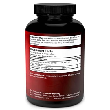 Divine Bounty Glucosamine And MSM - B0126ZF0B0