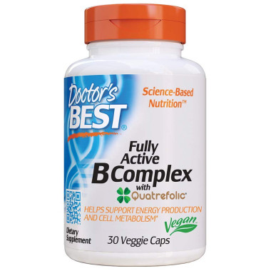 Doctor's Best Fully Active B Complex with Quatrefolic - B00DWDZPBG