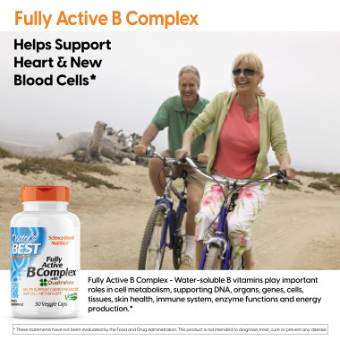 Doctor's Best Fully Active B Complex with Quatrefolic - B00DWDZPBG