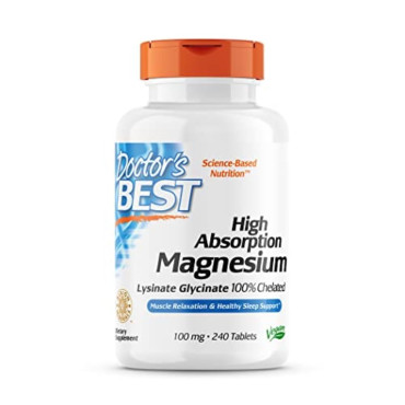 Doctor's Best High Absorption Magnesium 100% Chelated with Albion Minerals - B000BD0RT0