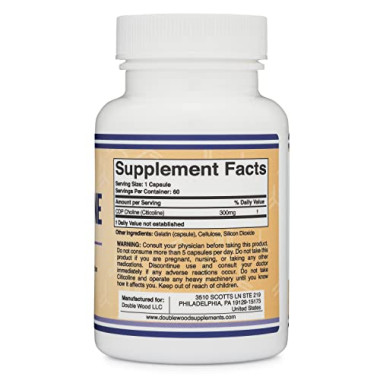 Double Wood Supplements CDP Choline Citicoline - B01A3BED8U