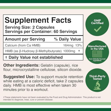 Double Wood Supplements HMB Reduces Muscle Loss - B01BLWKR5S