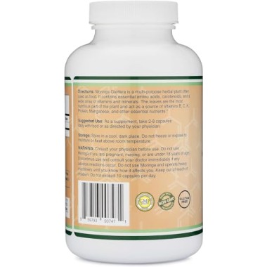 Double Wood Supplements Moringa Organic & Vegan - B07ZWFRCX2