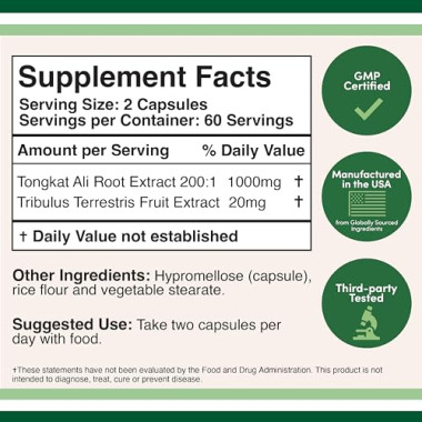 Double Wood Supplements Tongkat Ali Extract - B07TTDFXFV