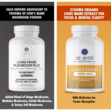 Dr Emil Nutrition Lions Mane Smart Shrooms - B07Q5DZJTK