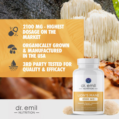 Dr Emil Nutrition Lions Mane Smart Shrooms - B07Q5DZJTK