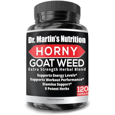Dr Martin's Nutrition Horny Goat Weed Testosterone & Energy for Men & Women - B076PVXYQK
