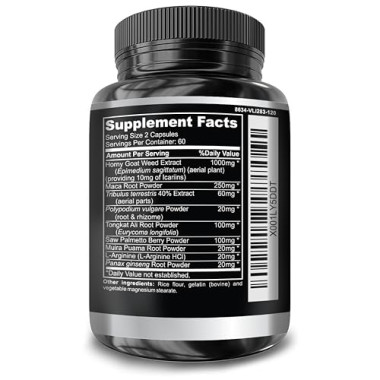 Dr Martin's Nutrition Horny Goat Weed Testosterone & Energy for Men & Women - B076PVXYQK