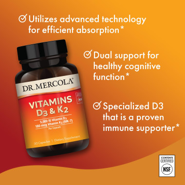 Dr. Mercola Vitamins D3 & K2 - B01BDX35R2