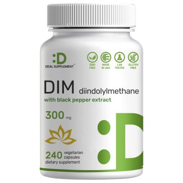 Deal Supplement Dim (Diindolylmethane) with Black Pepper Extract - B07WV689LY