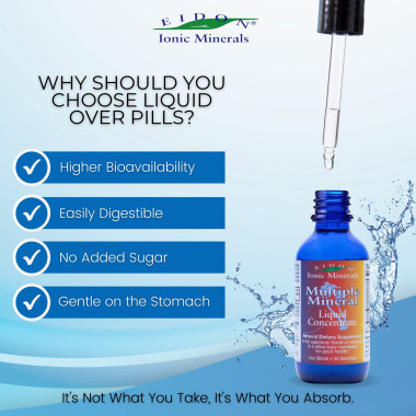 Eidon Mineral Supplements Ionic Minerals Multiple Mineral Liquid Concentrate - B001MXEYSS