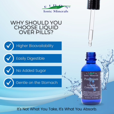 Eidon Mineral Supplements Ionic Minerals Potassium Liquid Concentrate - B001QG7AVO