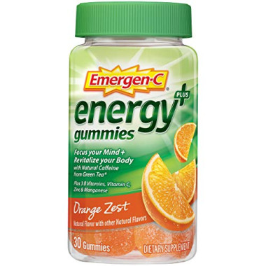 Emergen-C Energy Plus Gummies Orange Zest - B079YBN17L